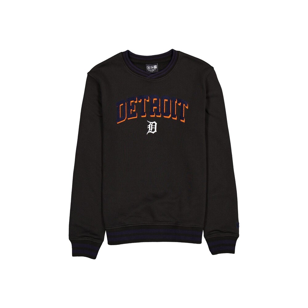 New Era Detroit Tigers Sport Night Black Crewneck - Size M